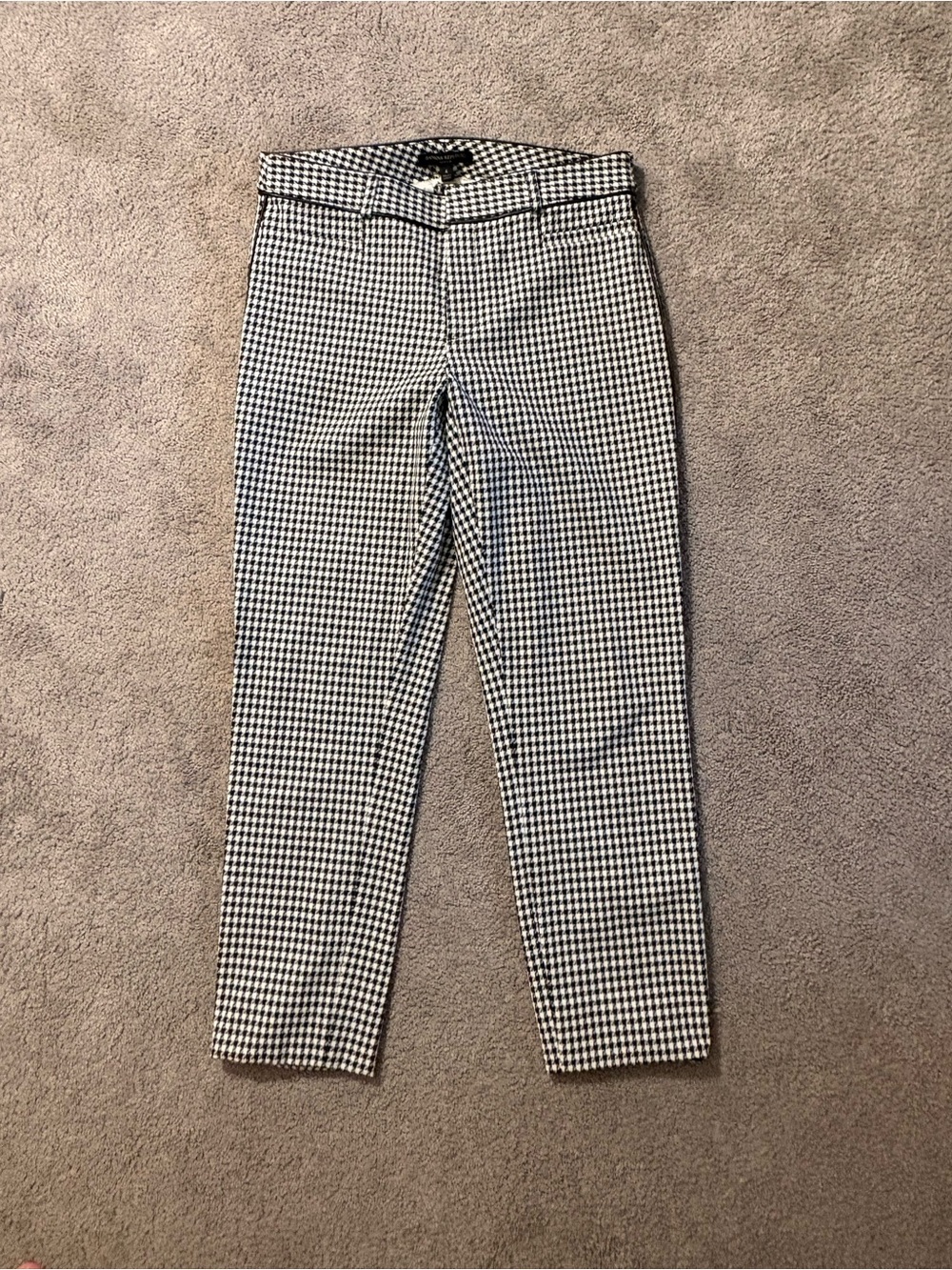 Banana Republic Black & White Houndstooth Chinos